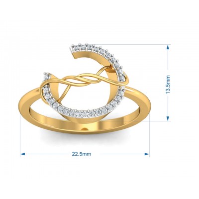 Tanya Diamond Pendant set in Gold